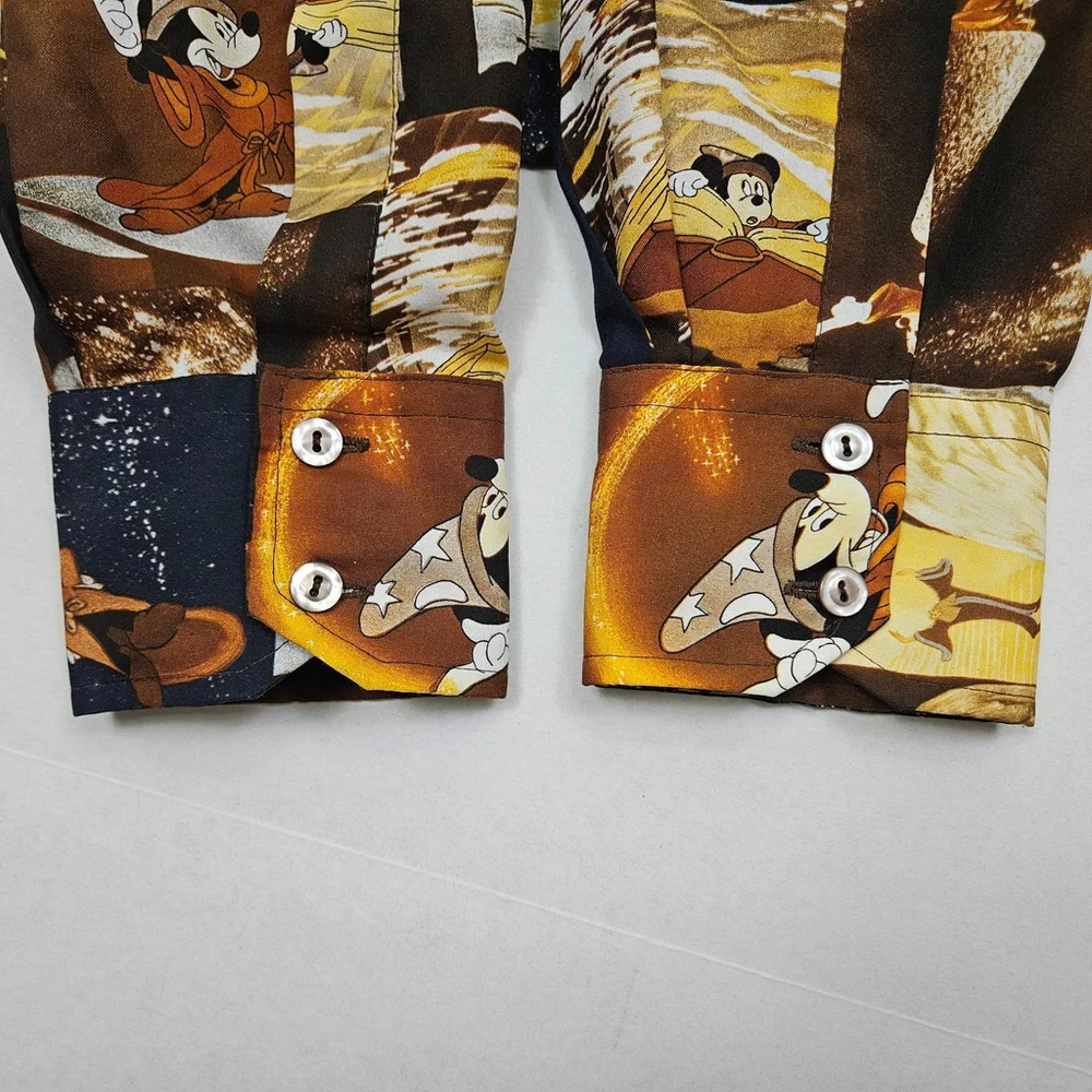Vintage Kennington Disney Fantasia Mickey Sorcerer Shirt Retro **NO SIZE TAG** - Picture 12 of 16